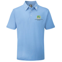 Christchurch FootJoy Men's Stretch Pique Solid Colour Golf Polo Shirt