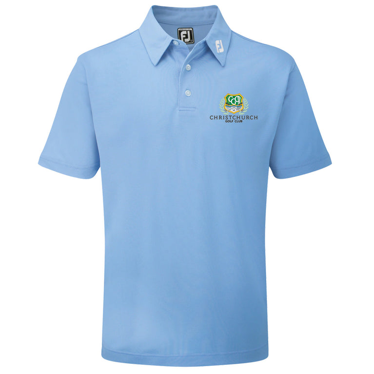 Christchurch FootJoy Men's Stretch Pique Solid Colour Golf Polo Shirt