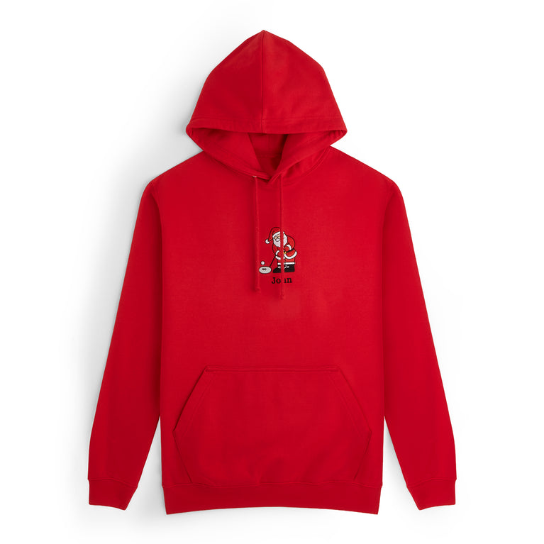 Golfing Santa Christmas Hoodie