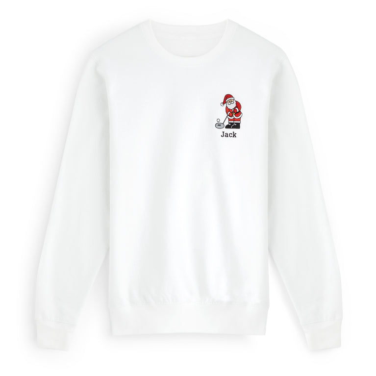 Golfing Santa Christmas Sweatshirt