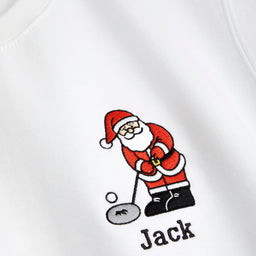 Golfing Santa Christmas Sweatshirt