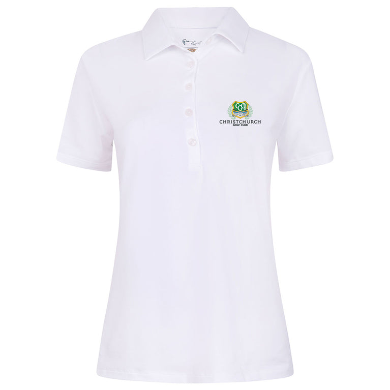 Christchurch Greg Norman Ladies Shark Logo Golf Polo Shirt