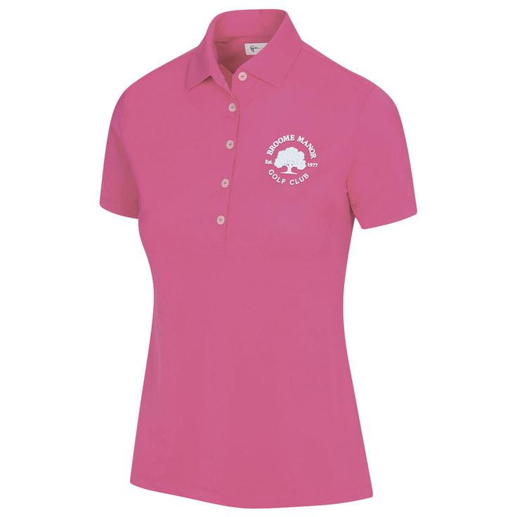 Broome Manor Greg Norman Ladies Shark Logo Golf Polo Shirt