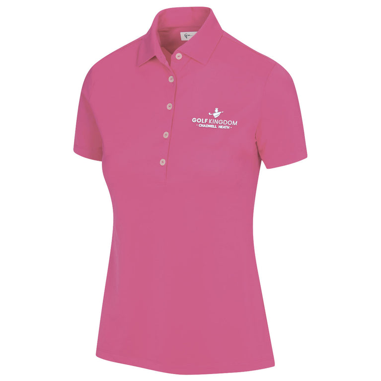 Golf Kingdom Greg Norman Ladies Shark Logo Golf Polo Shirt